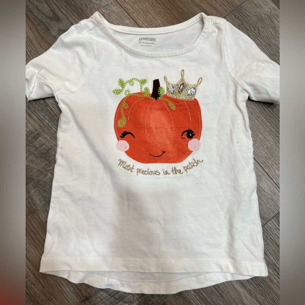 Gymboree Halloween pumpkin shirt